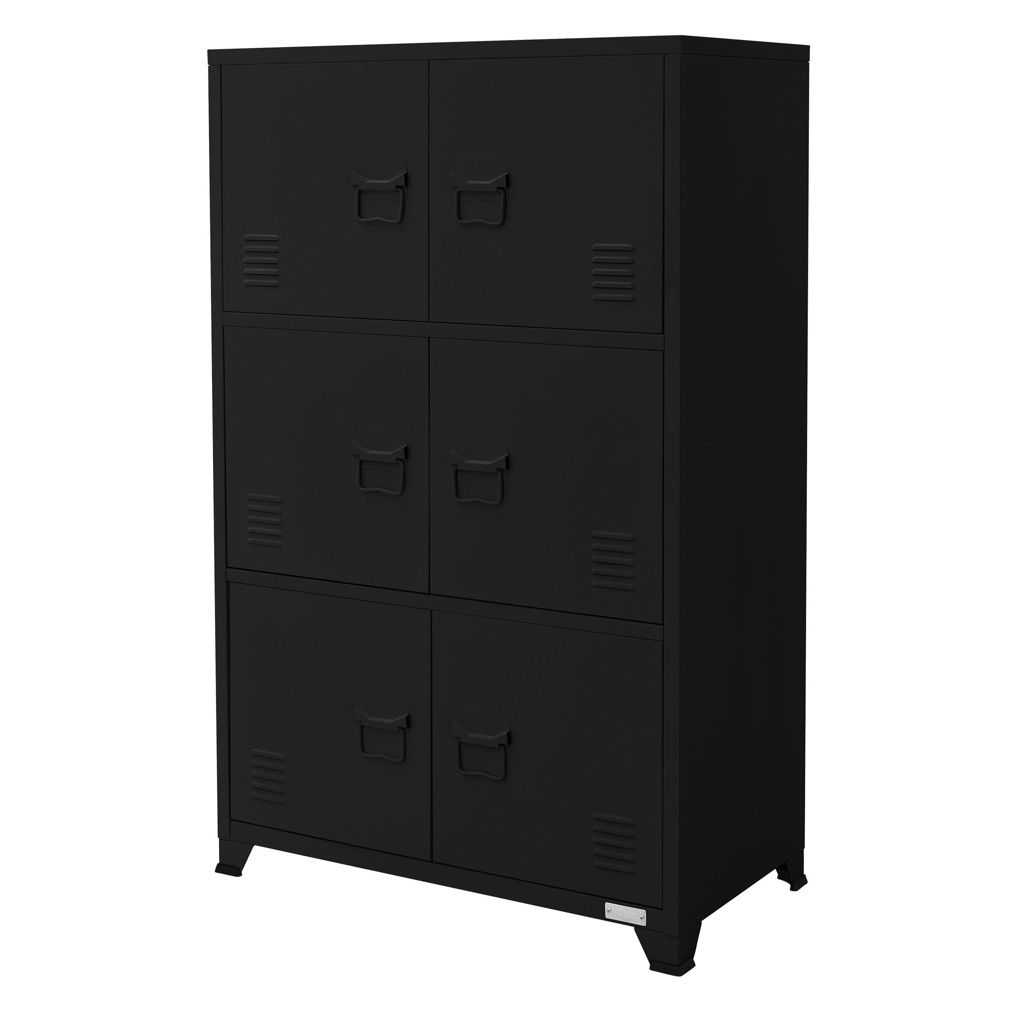 ECD Germany Werkstatt armoire bureau acier anthracite 75x40x120 cm