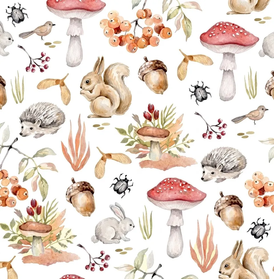 Serviettes papier champignons lot de 20 Halloween