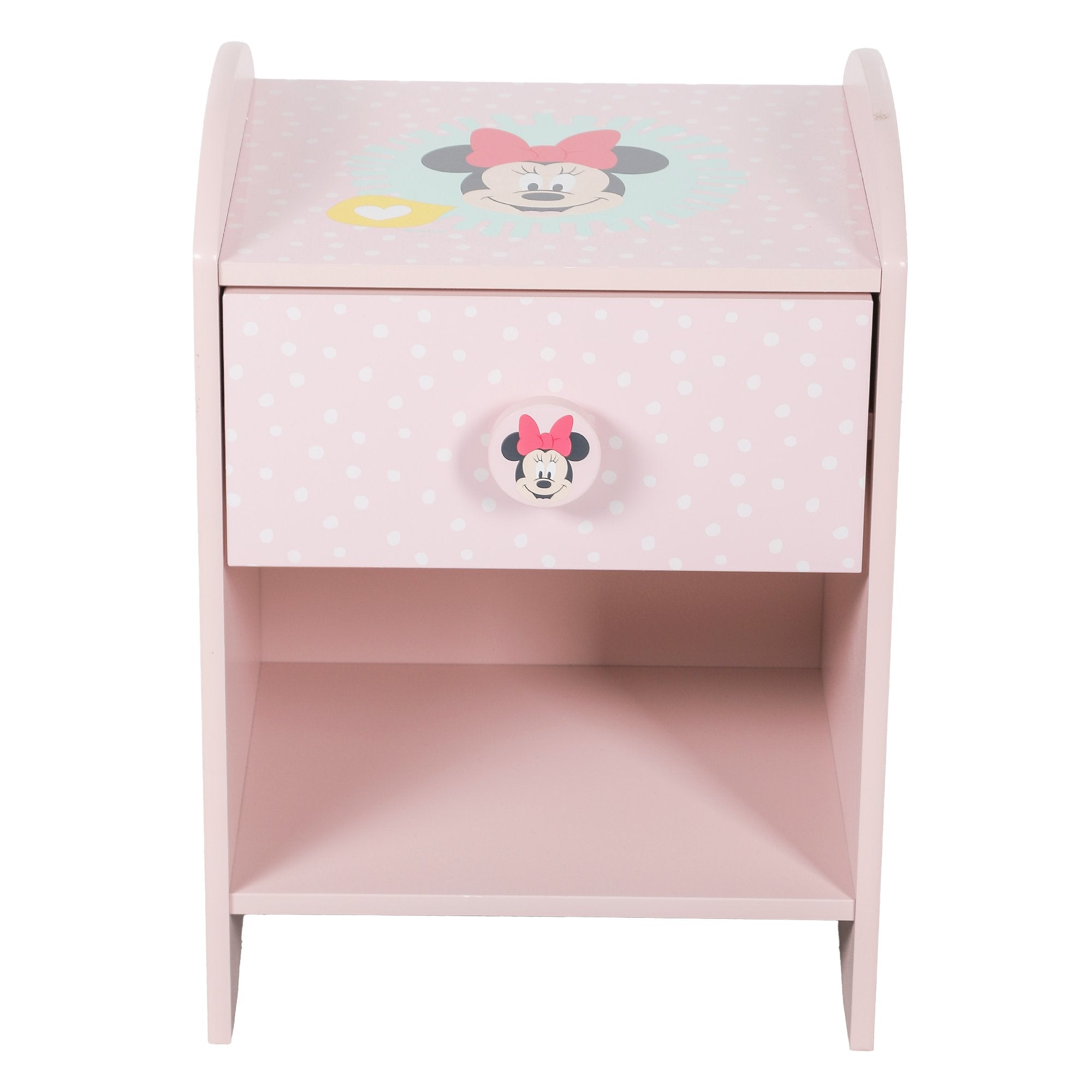 Stokomani Maison table de chevet Minnie Rose chambre enfant