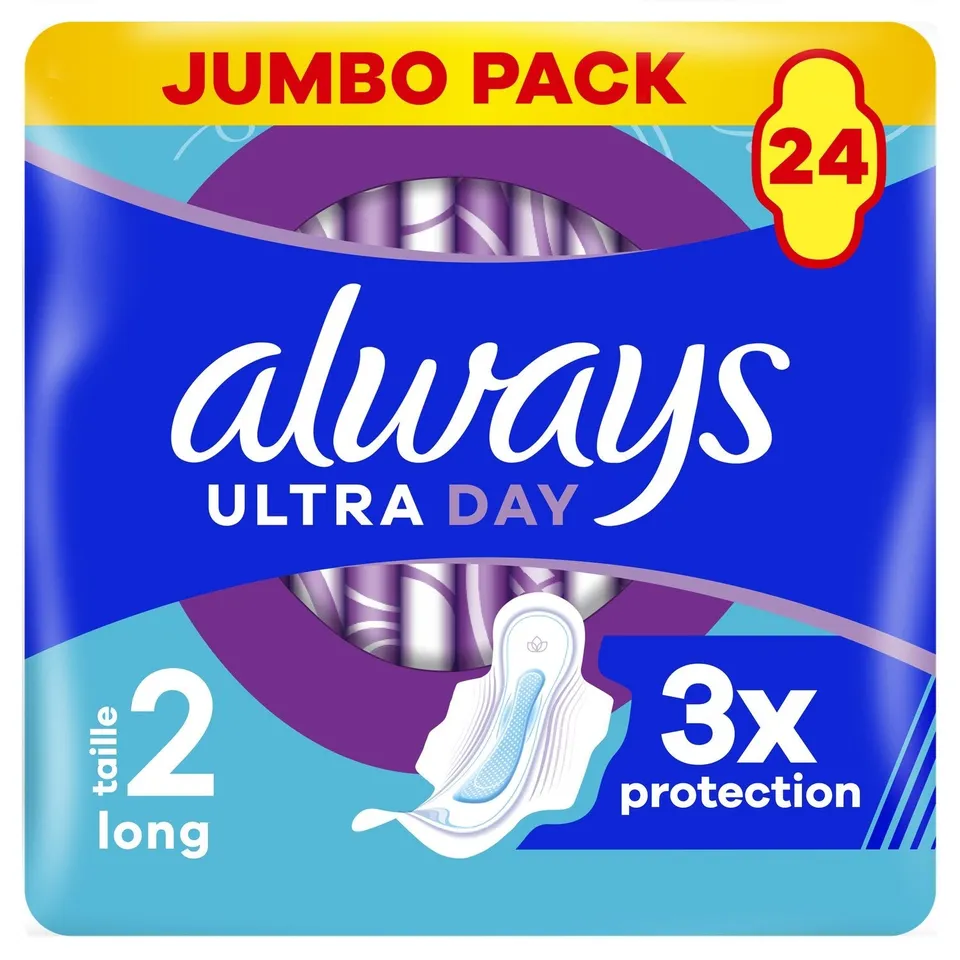 Always Ultra Day Long T2 Serviette 24 unités