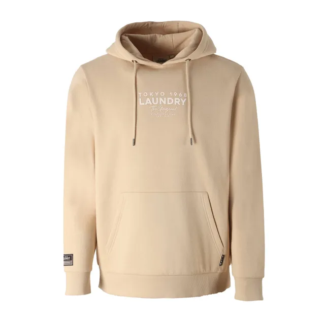 Sweat à capuche beige homme taille L coton