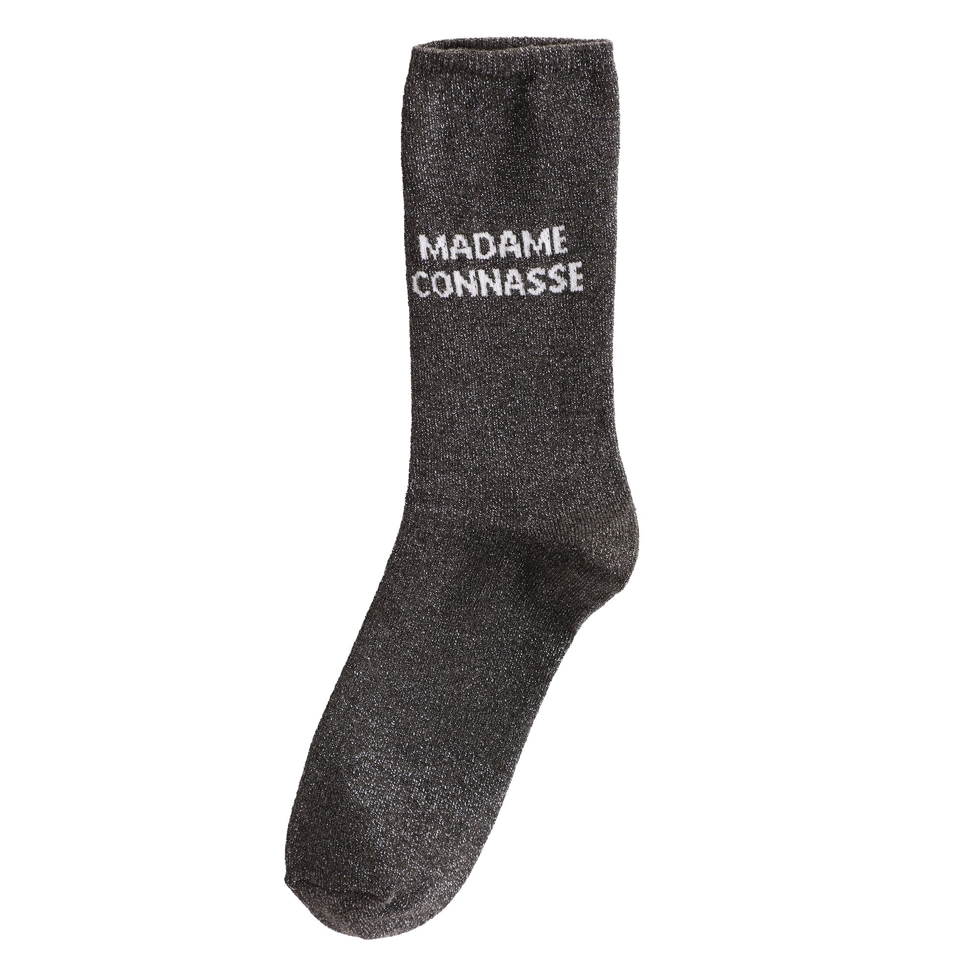 Stokomani chaussette à message noire 36/41