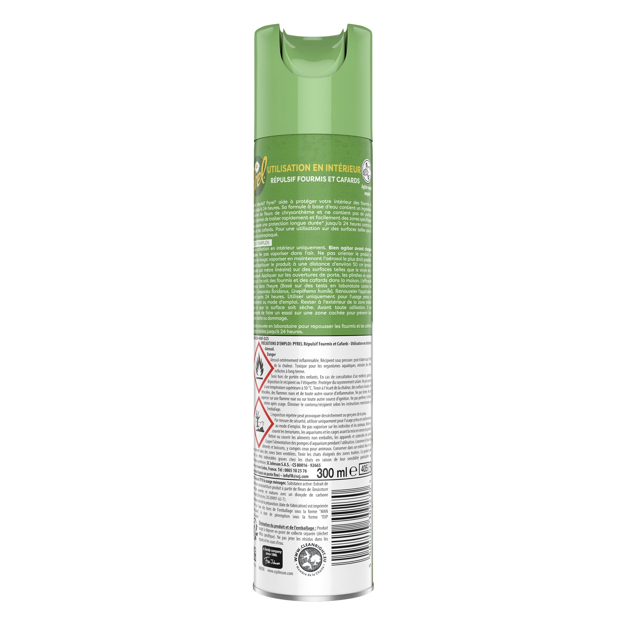 Stokomani Maison spray répulsif moustiques chrysanthème intérieur