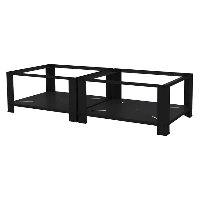 ECD Germany Möbel ML-Design socle lave-linge acier noir 32 cm