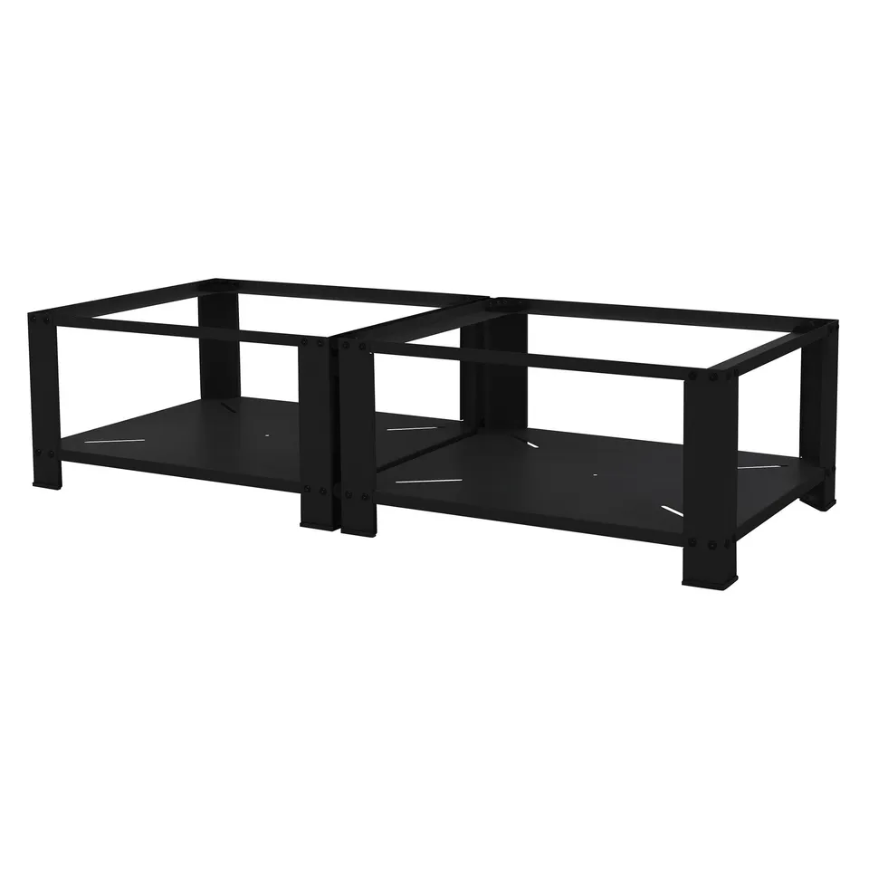 ECD Germany Möbel ML-Design socle lave-linge acier noir 32 cm