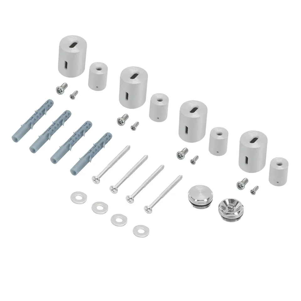 ECD Germany Heizungen fixation chromée radiateur design droit