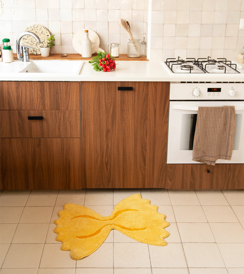 L'avant gardiste Tapis Farfalle tapis pâtes déco