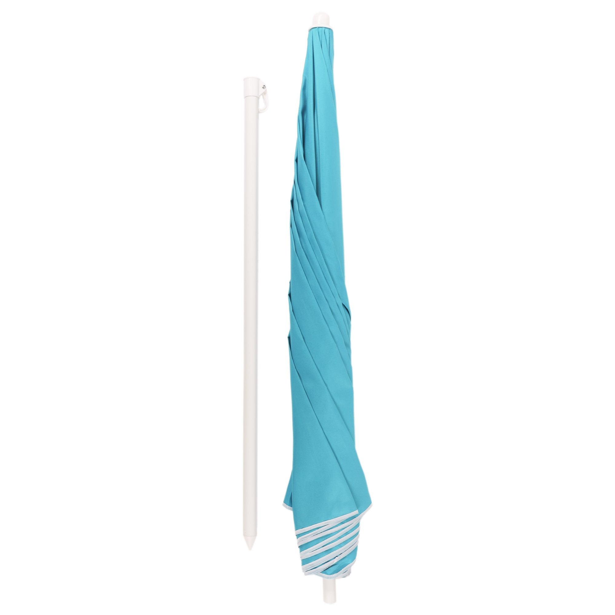 Parasol bleu 2,4 m pour jardin et terrasse