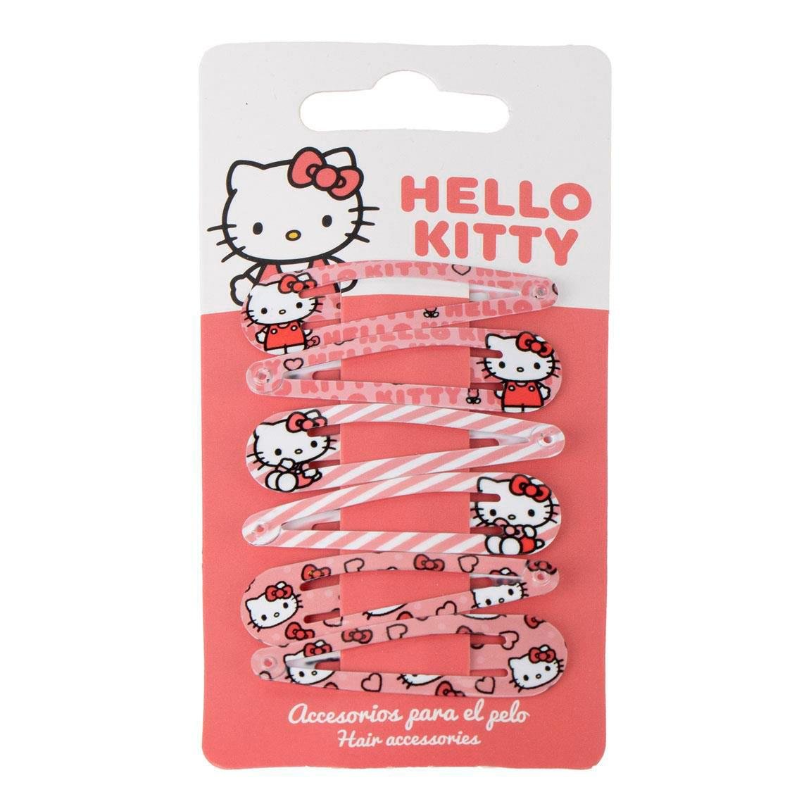 Hello Kitty 6 Barrettes cheveux enfant