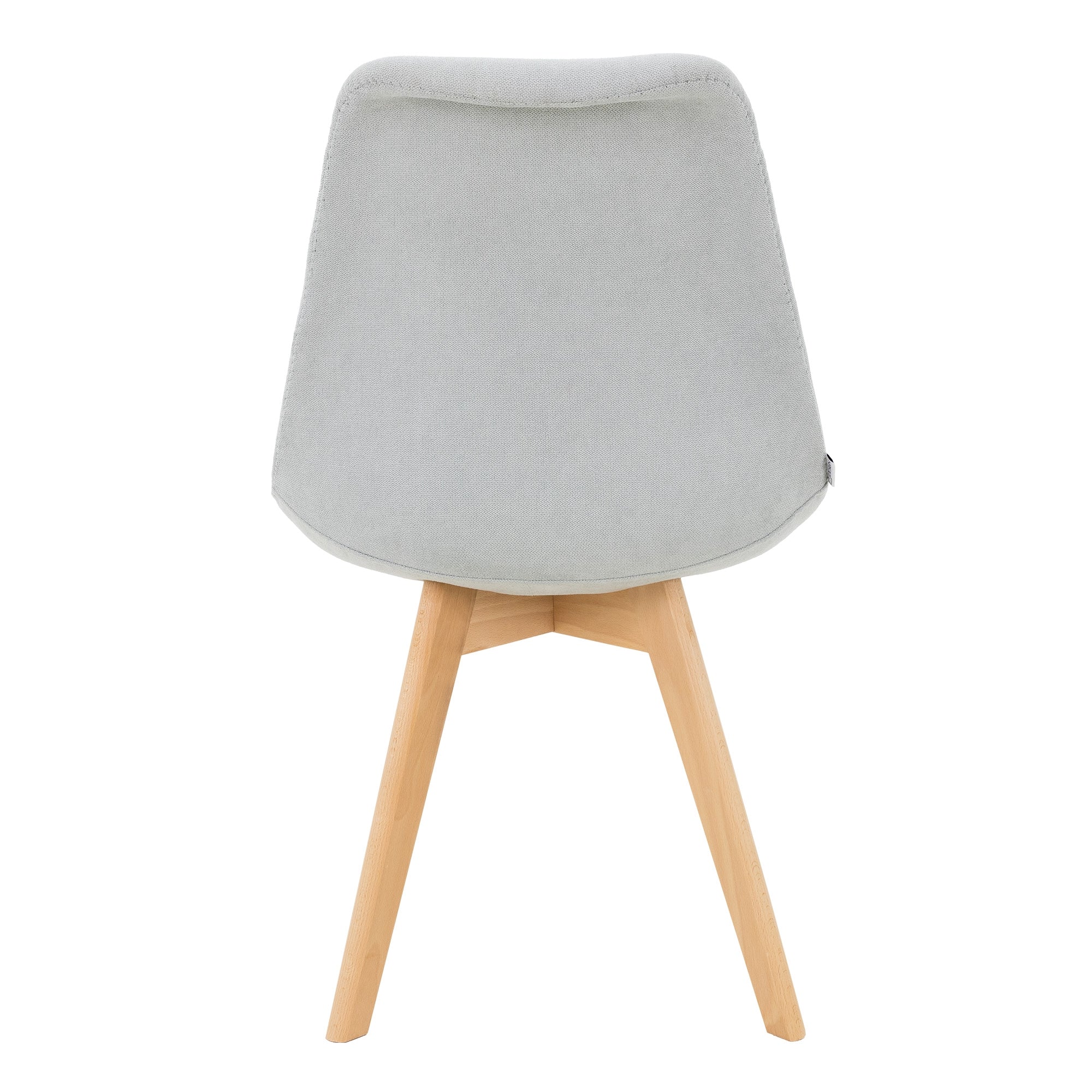ML-Design chaise salle à manger lin gris lot 4 pieds bois
