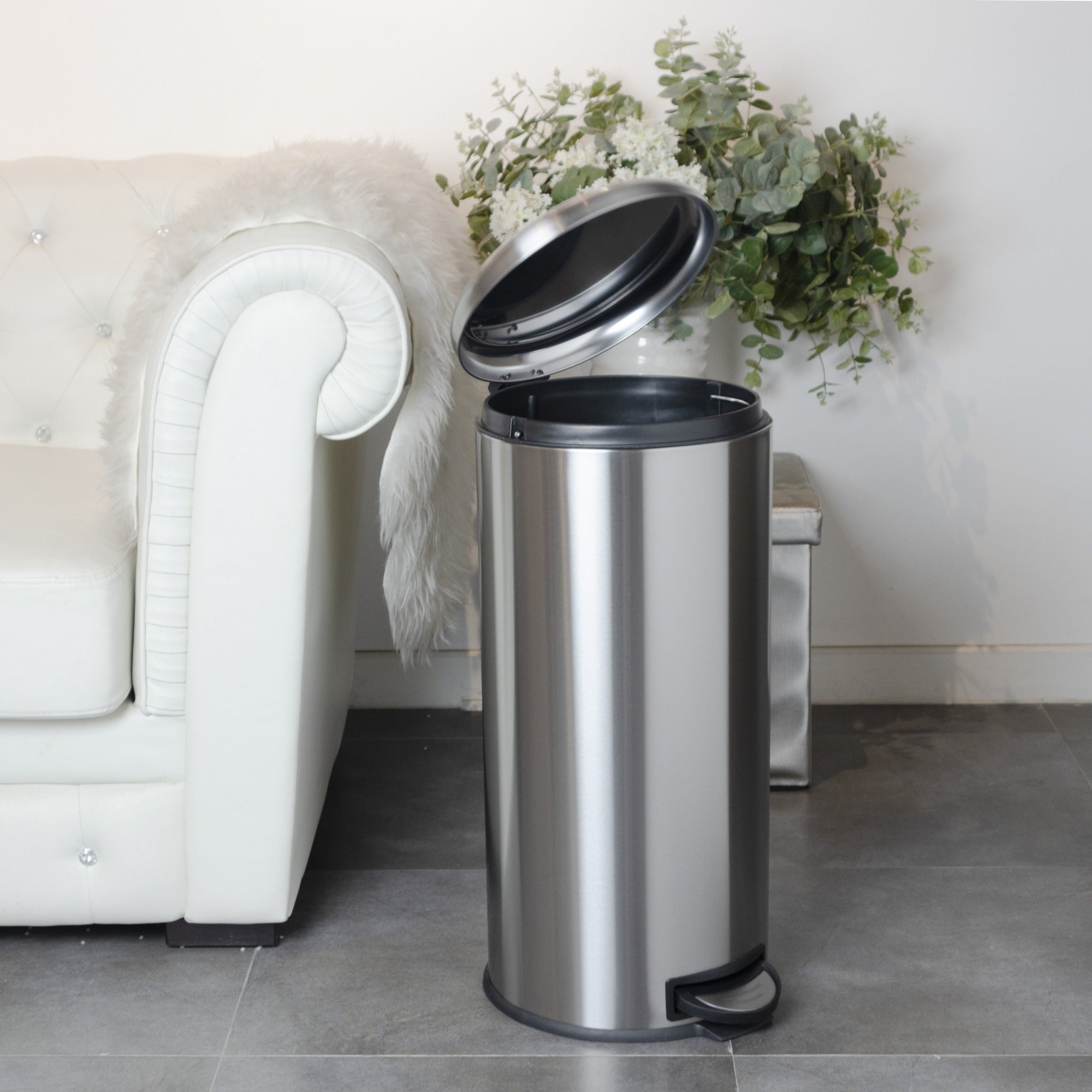 Red Deco Urban poubelle inox 30L à pédale brossé