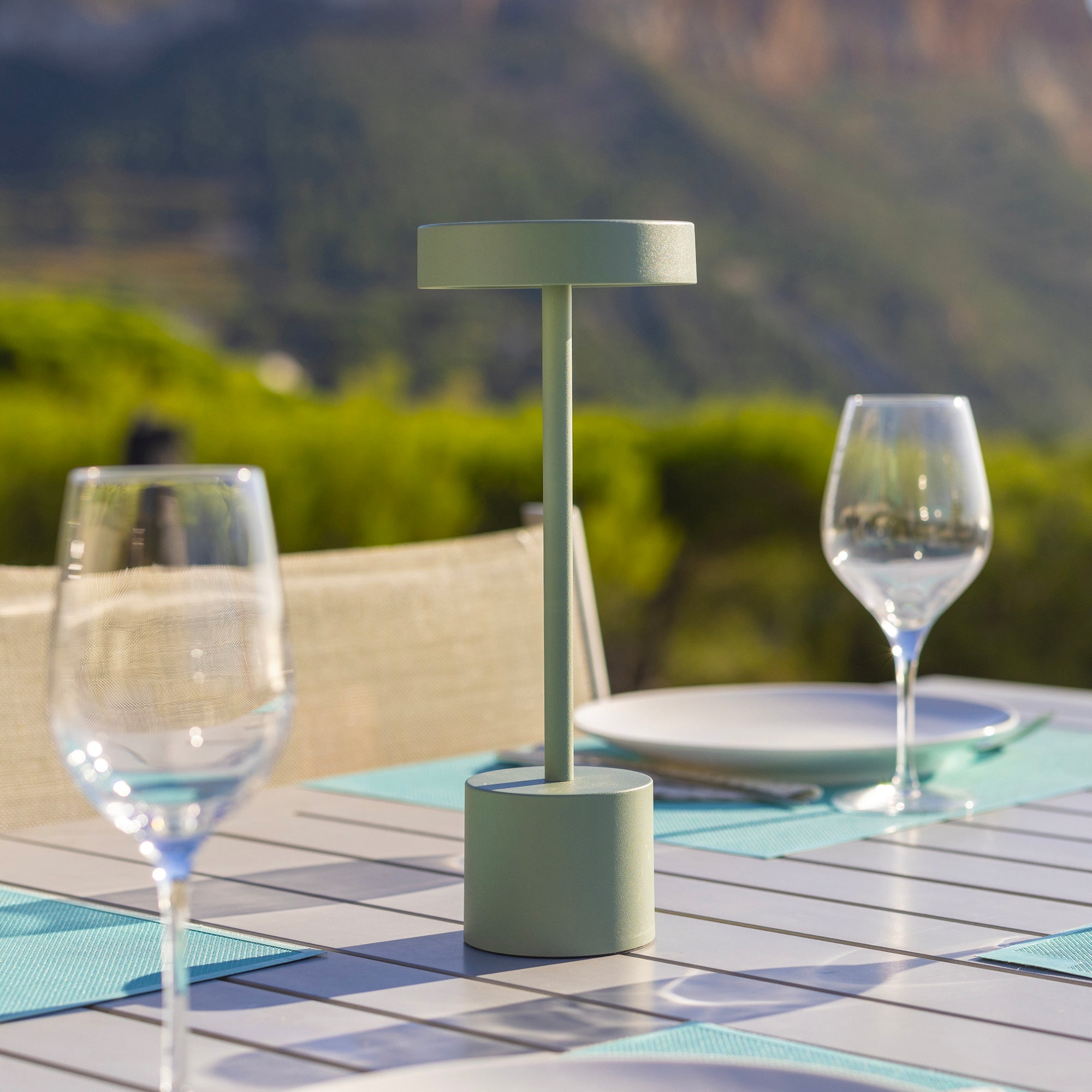 Red Deco Roby Olive lampe sans fil tactile verte 30cm