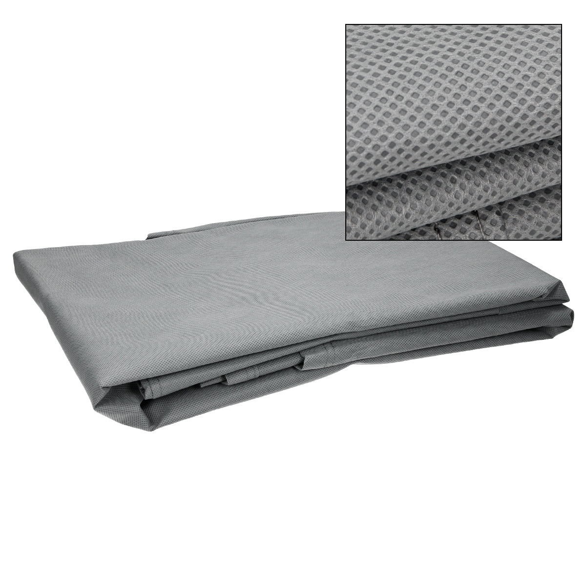 ML-Design support hardtop acier argent avec housse XXL roulettes