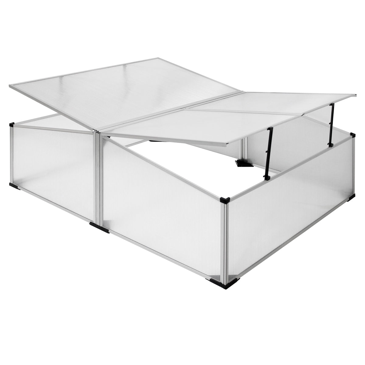 ECD Germany Garten double châssis serre de jardin 100x120 cm polycarbonate