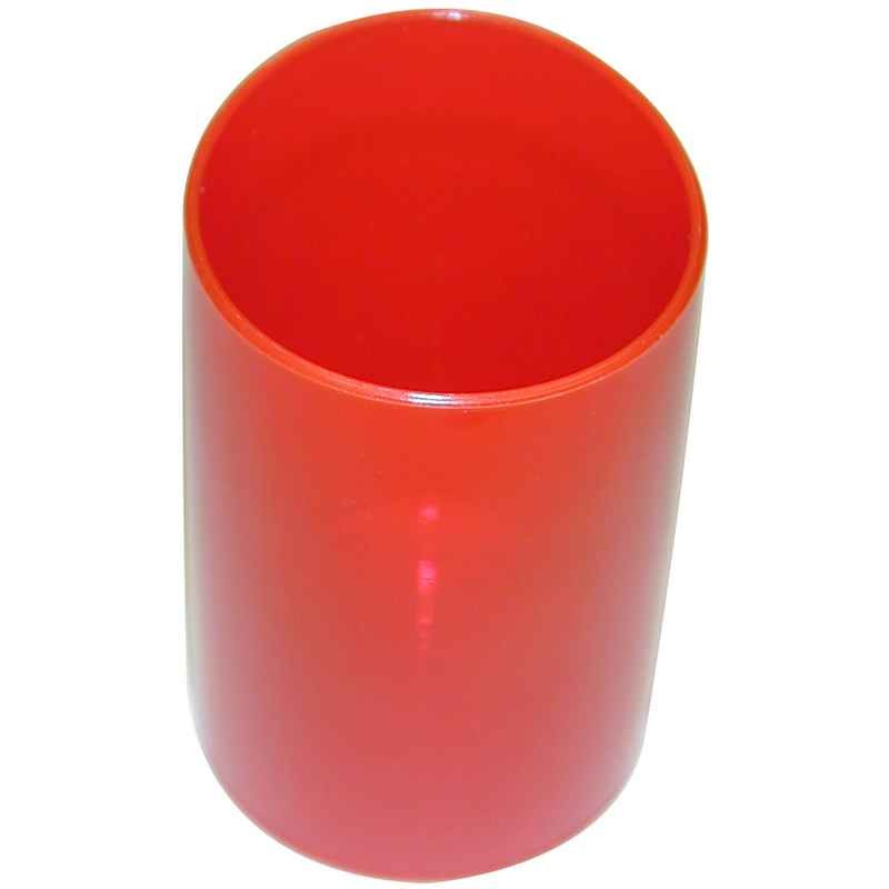 Safe Tool Fournitures de bureau Pot à crayons cerise translucide