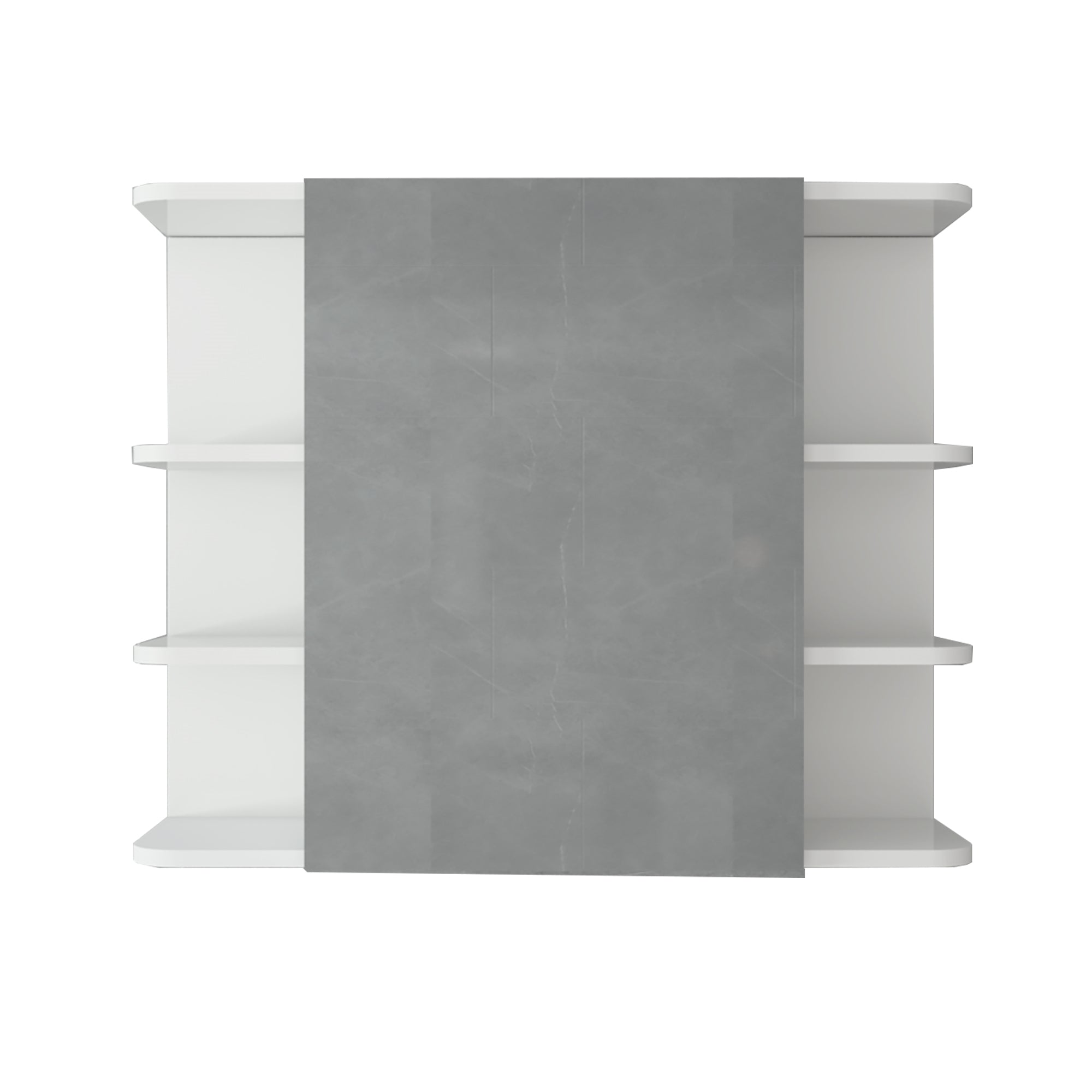 ECD Germany ML-Design Ensemble meuble salle de bain blanc 2 pièces