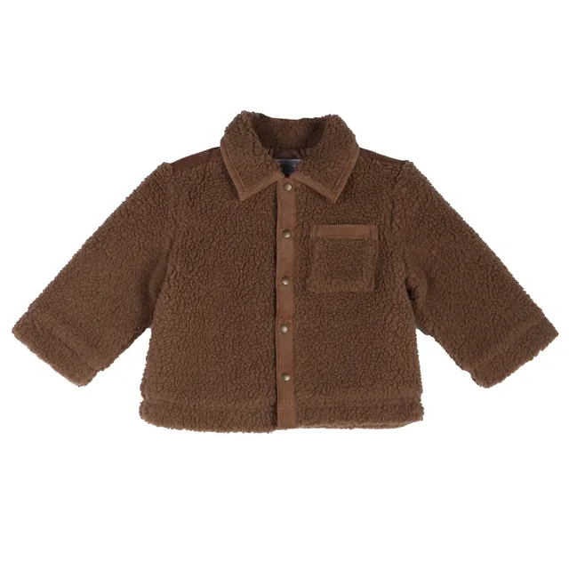 Stokomani Mode Veste sherpa Marron 12 mois