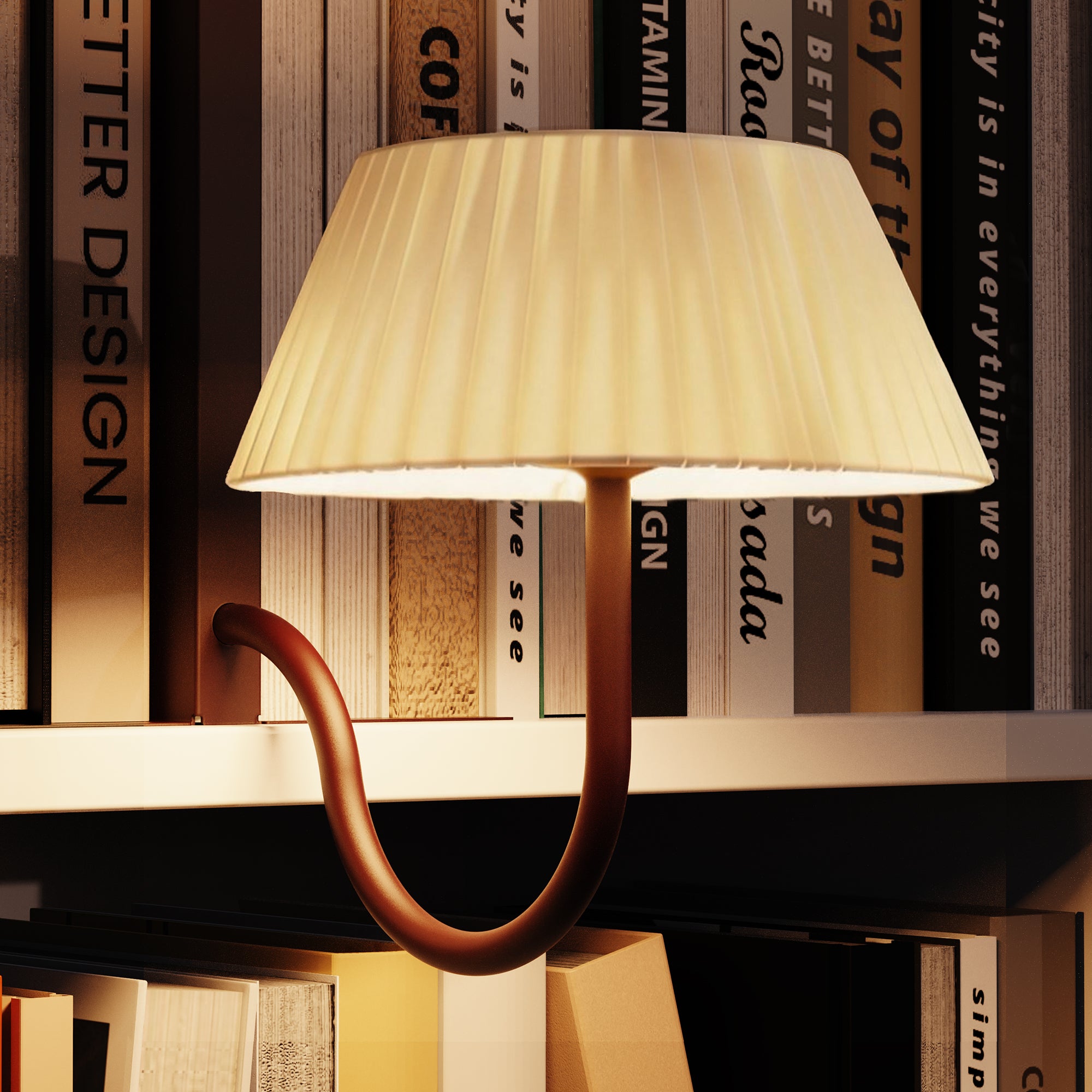 Red Deco Libra Corten applique bibliothèque LED H28,5cm bronze