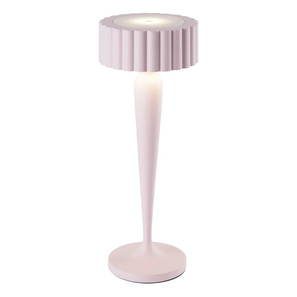 Red Deco Twiggy Pink lampe table sans fil LED rose H26cm