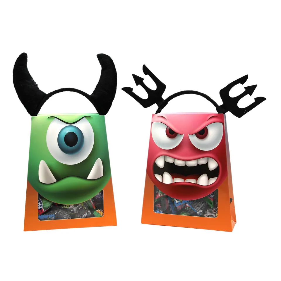 Stokomani Boîte de bonbons Halloween + serre-tête