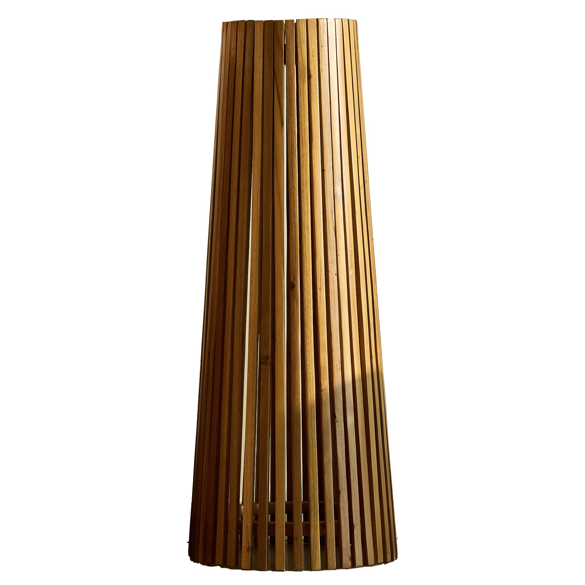 Red Deco Tecka Small lampadaire solaire teck H90cm