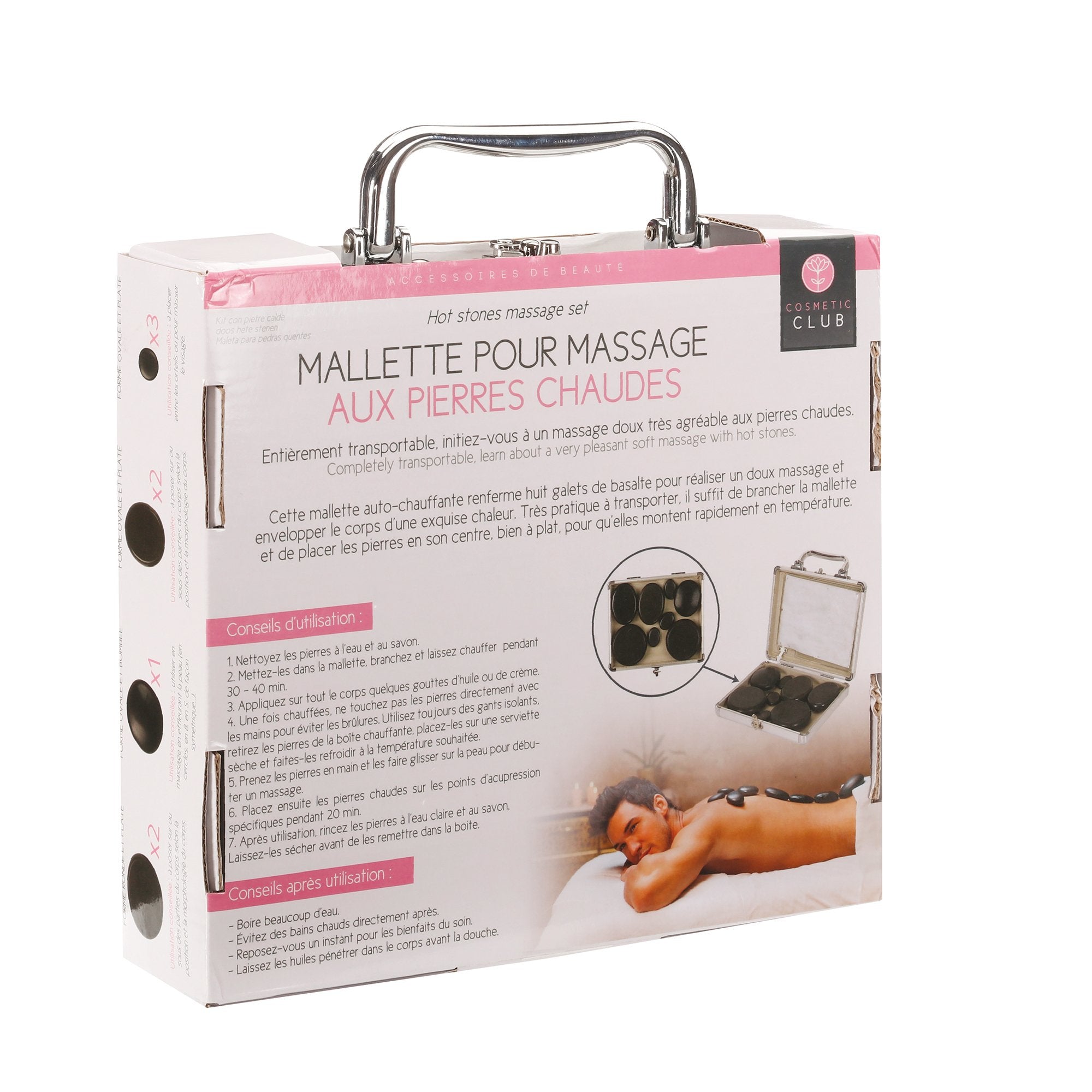 Stokomani Malette massage 8 pierres chaudes
