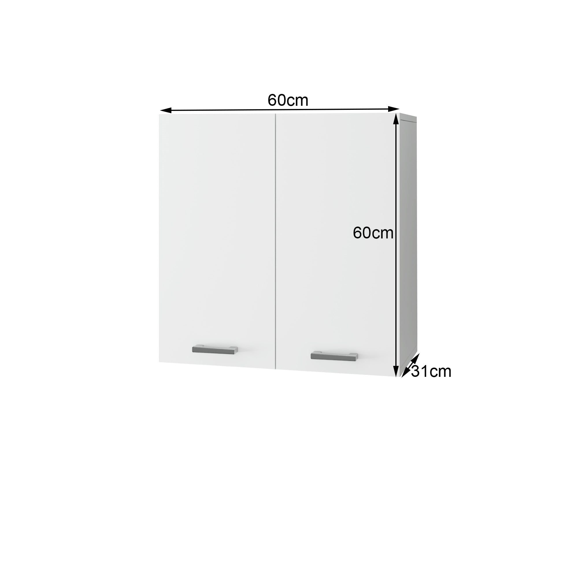 ECD Germany Möbel set 4 meubles salle de bain blanc bois