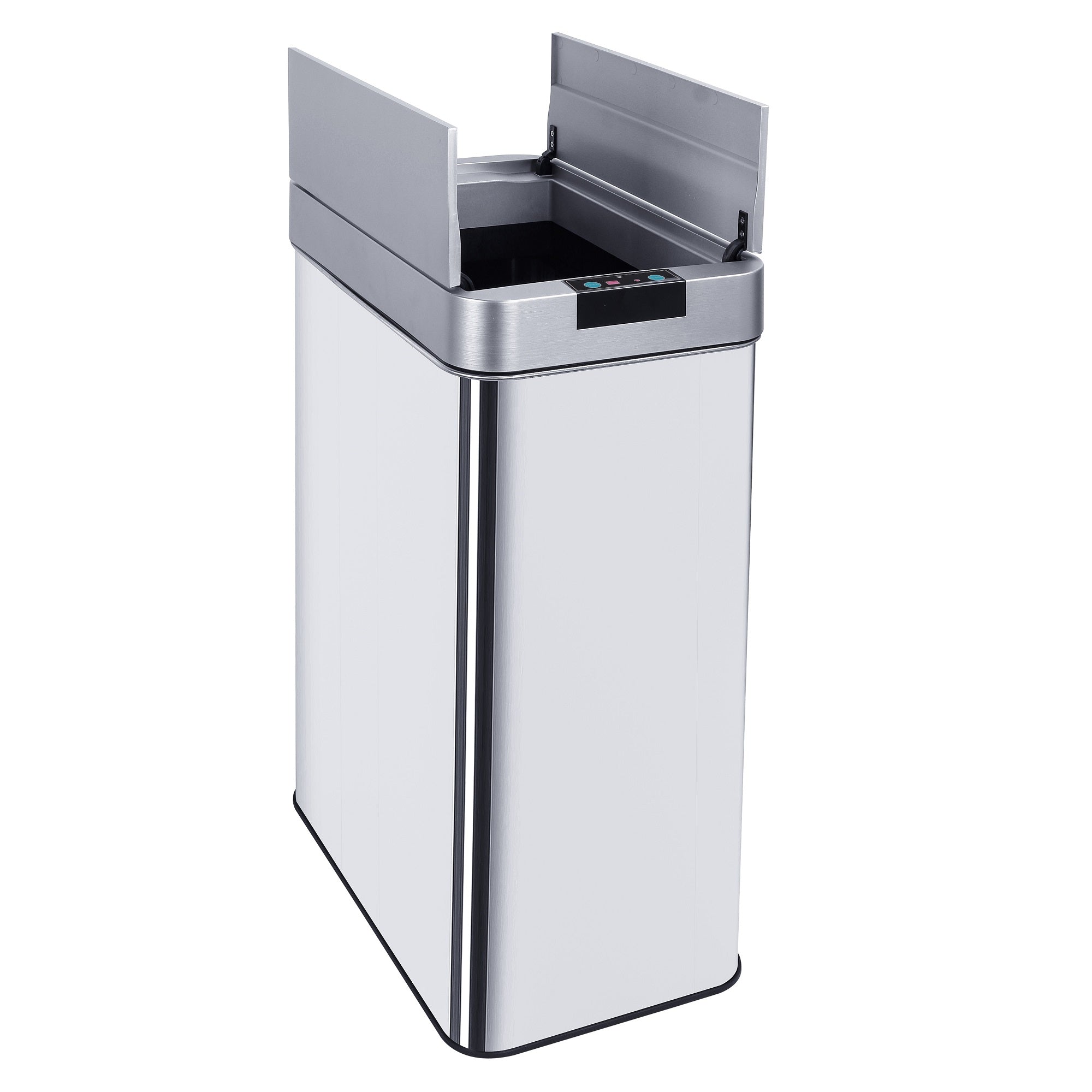 Red Deco Silverlake poubelle auto 90 L inox papillon