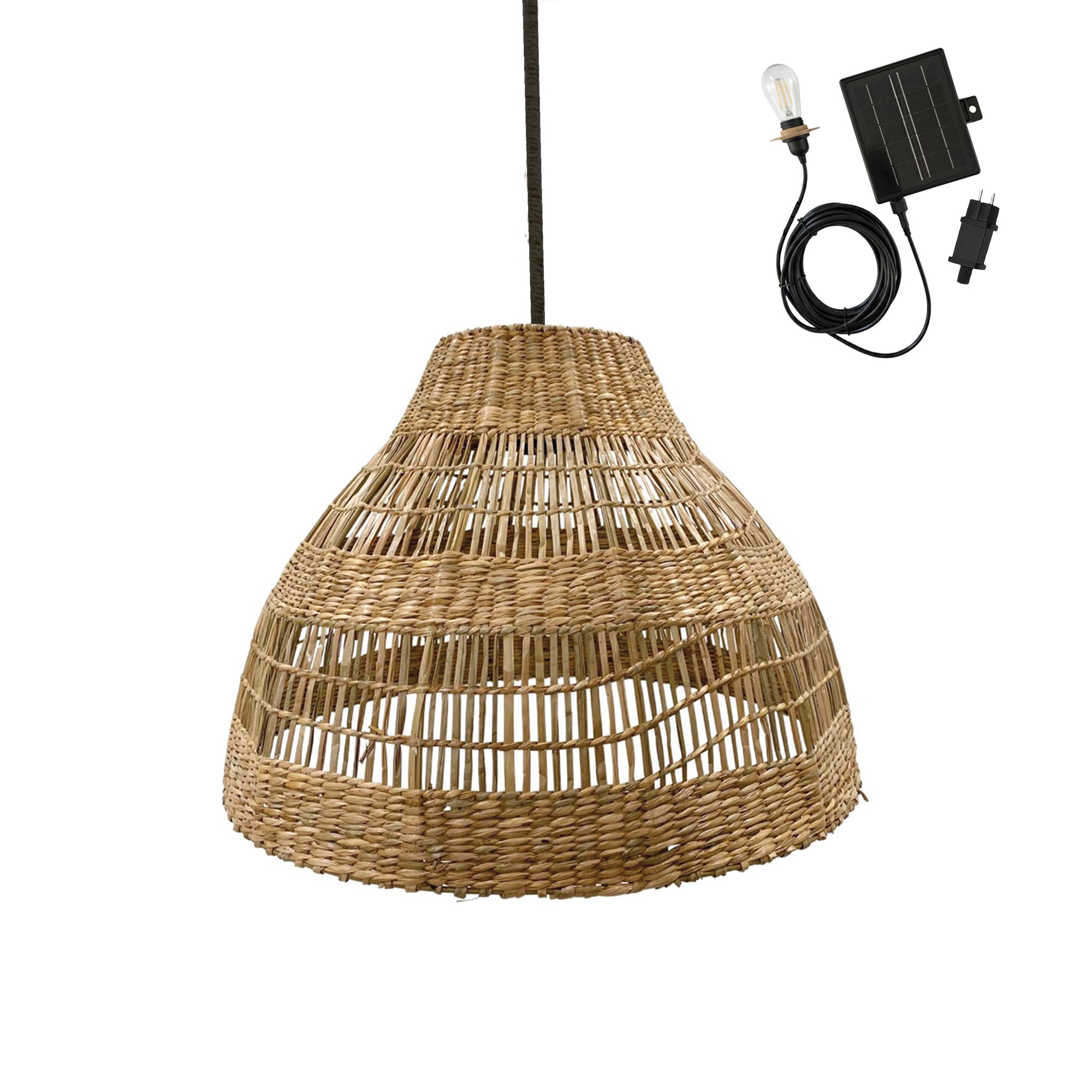 Red Deco Merida Solar suspension solaire herbe marine 48 cm