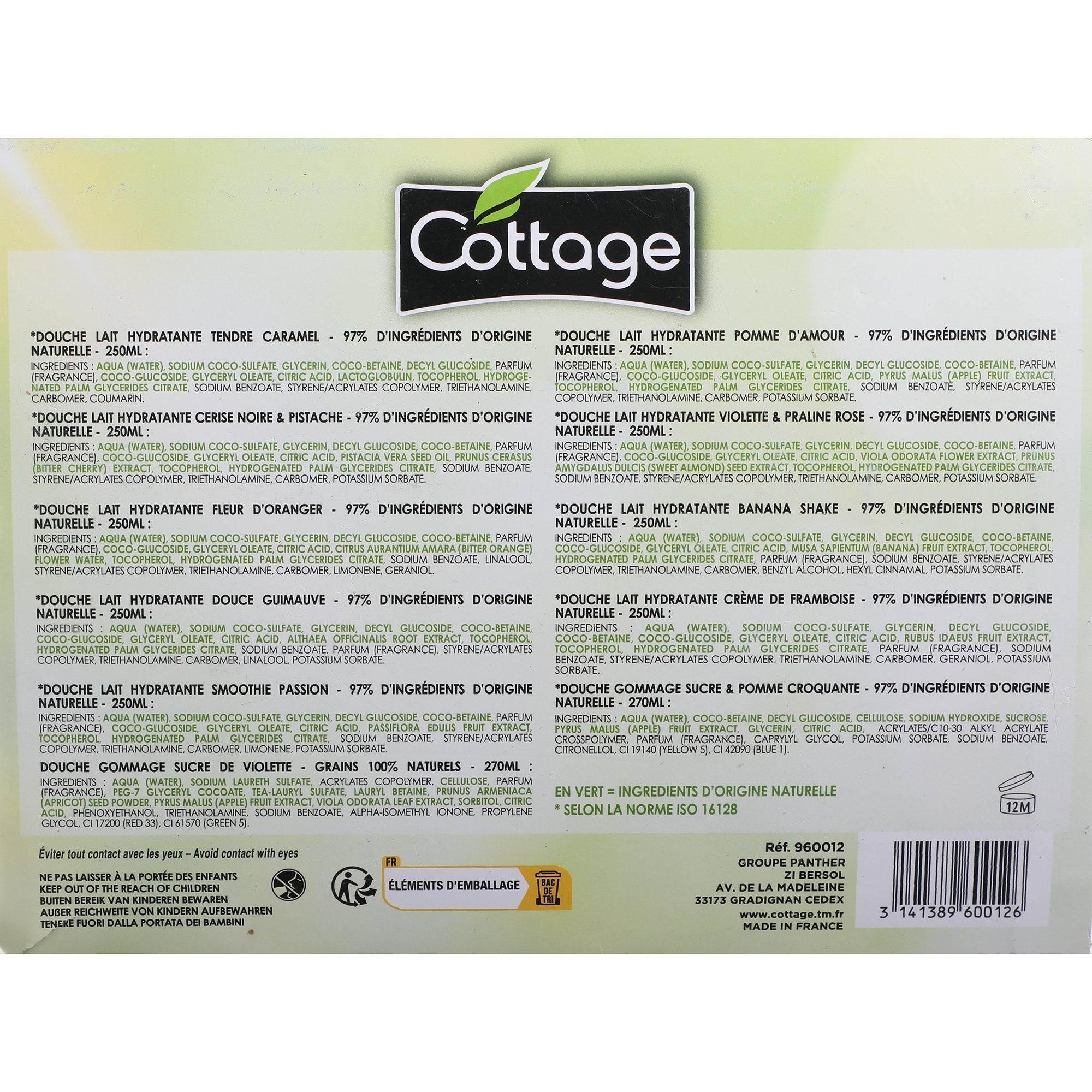 Stokomani Coffret 10 gels douche +2 gommages 250 ml
