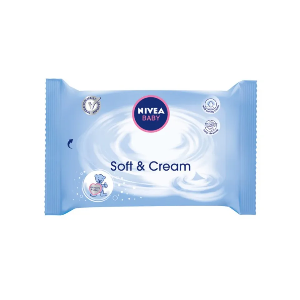 Nivea Soft Cream lingettes bébé x63 crème