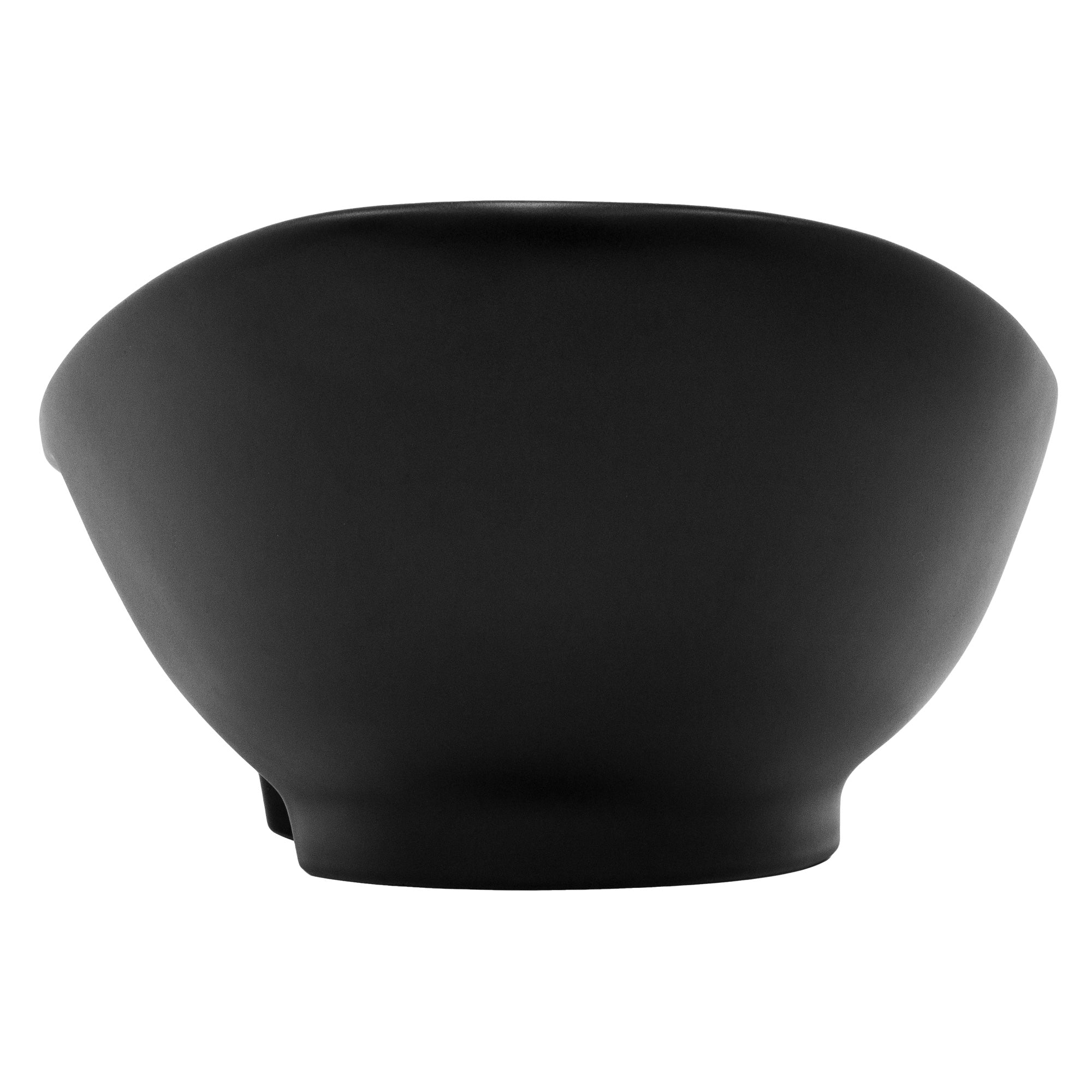 ECD Sanitär LuxeBath Vasque à Poser Noire 59 cm Céramique + Bonde