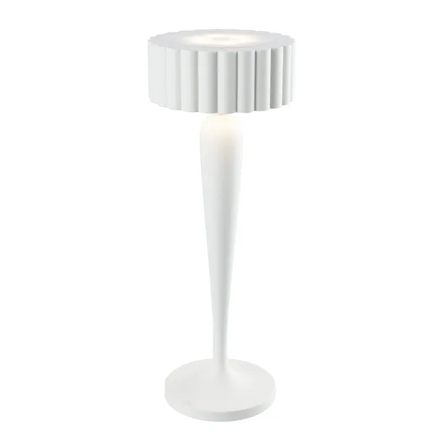 Red Deco Twiggy White lampe table sans fil LED tactile H26cm