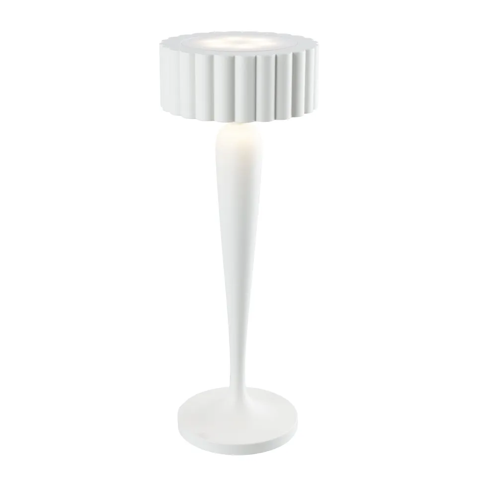 Red Deco Twiggy White lampe table sans fil LED tactile H26cm