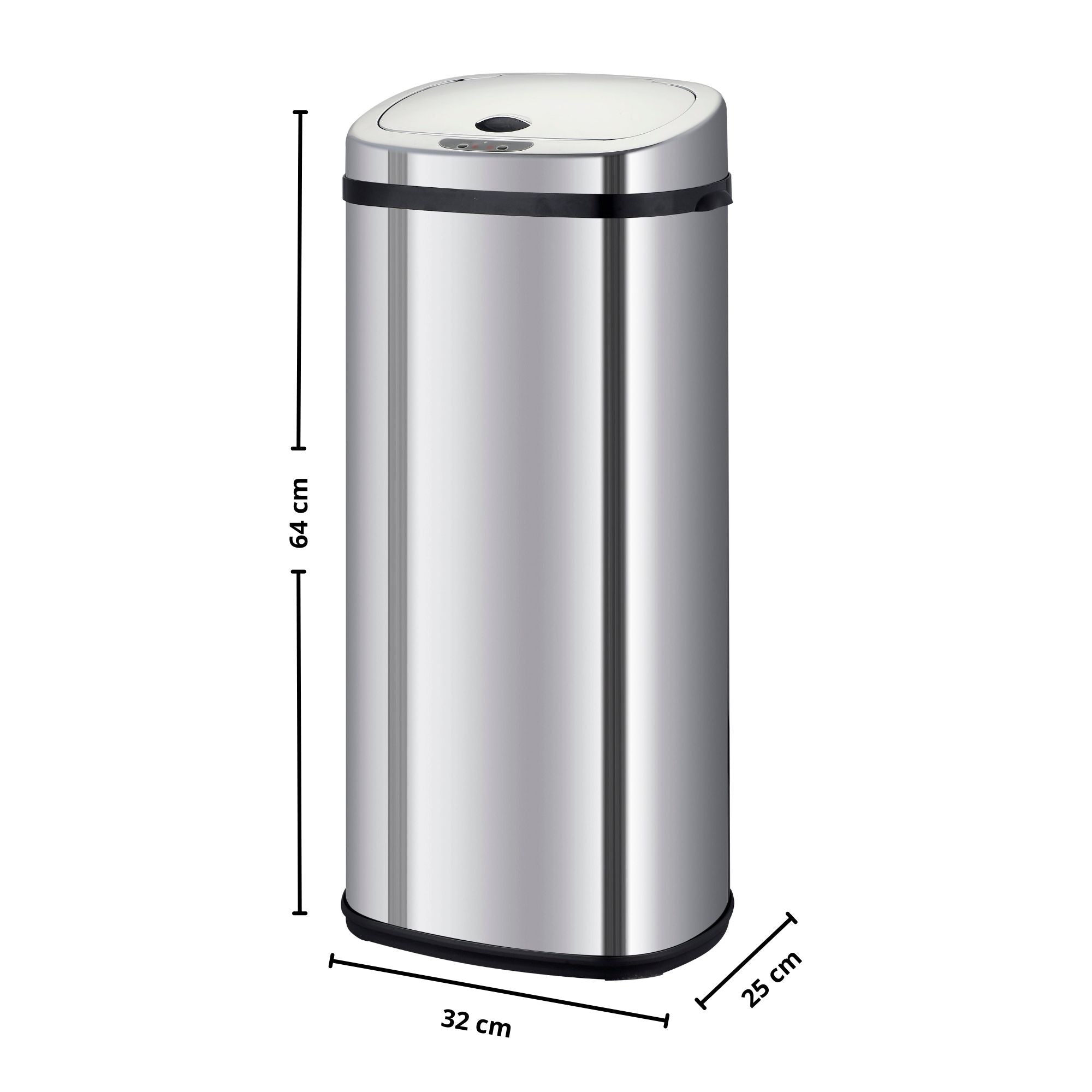 Red Deco Largo poubelle automatique 42L inox capteur sans contact
