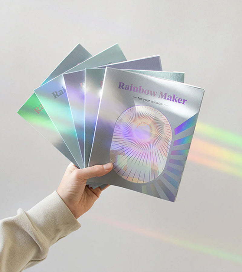 L'avant gardiste sticker arc-en-ciel fenêtre Slow down