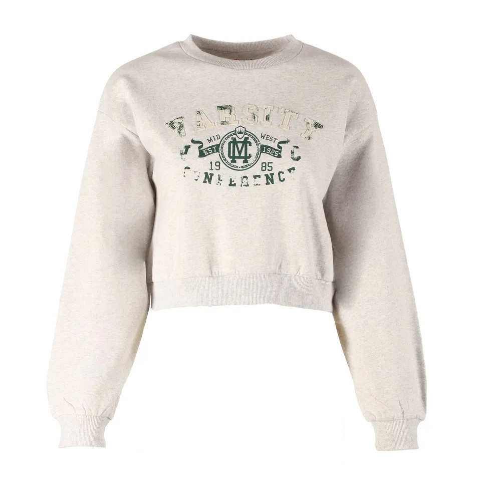 Stokomani Mode sweat crop top gris taille M