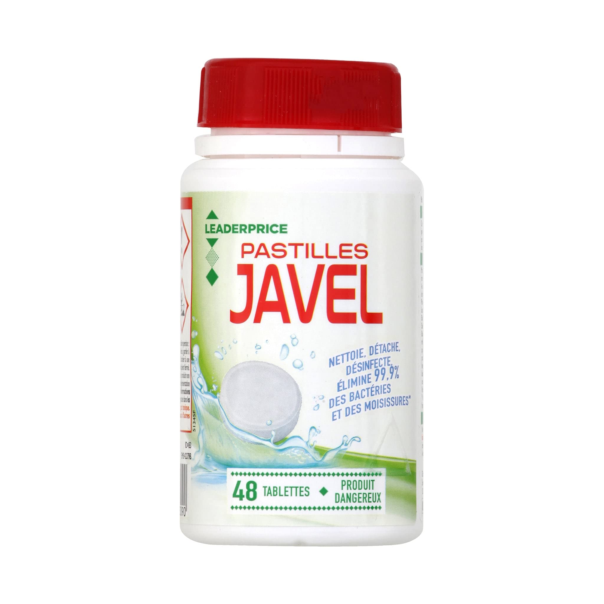 Leader Price pastilles javel WC 156g désinfectant