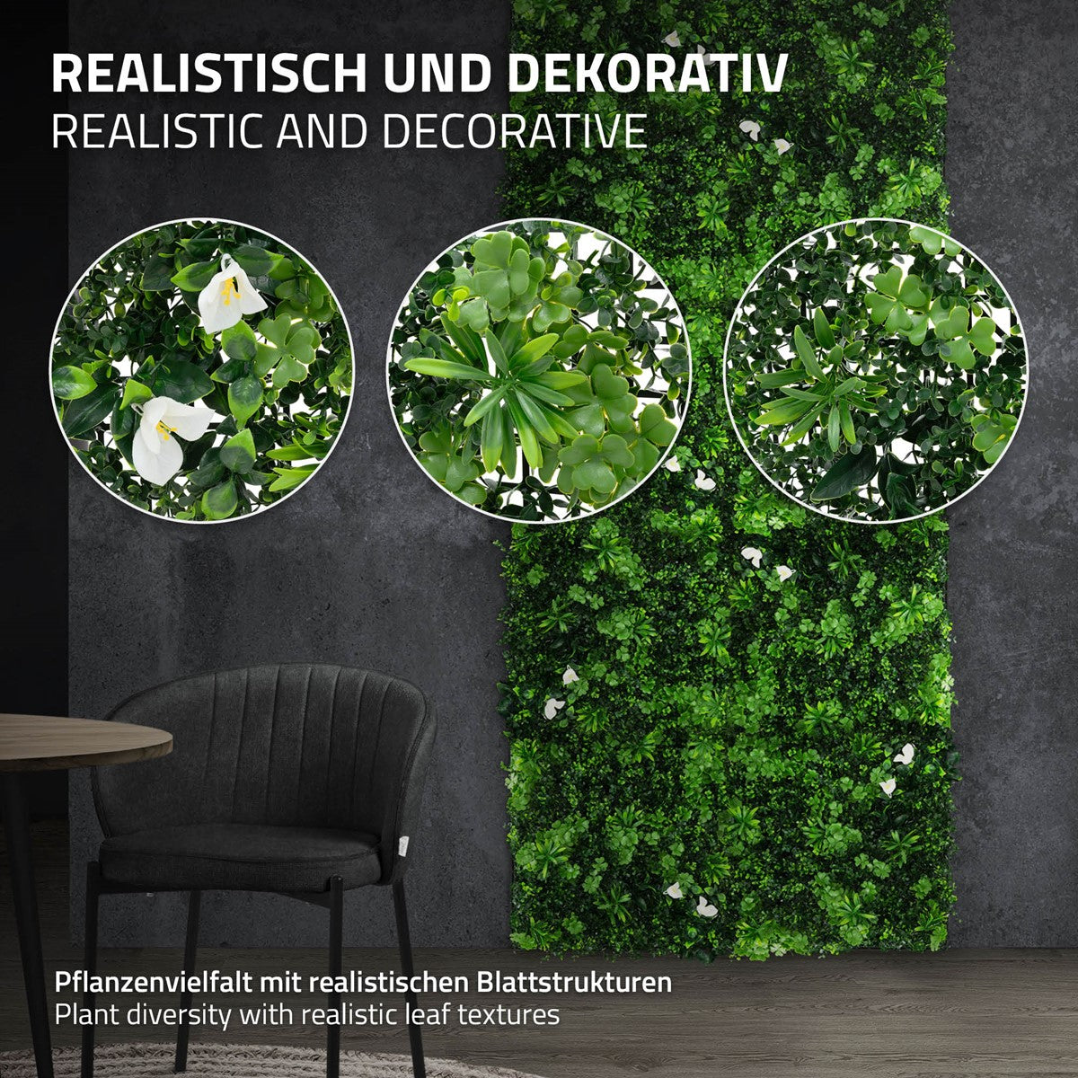 ECD Germany Haus & Wohnen mur végétal White Jasmine 50x50 lot 4