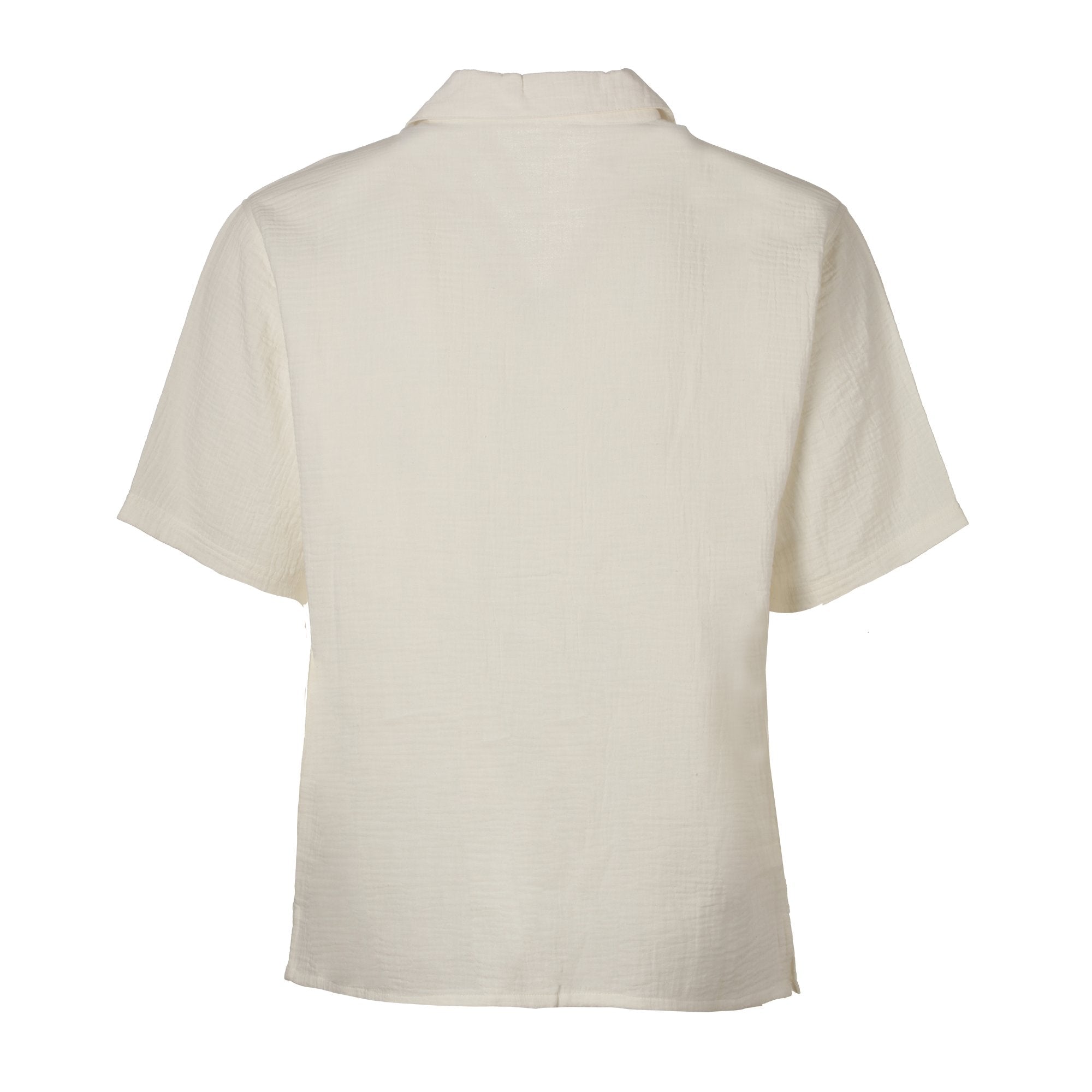 Stokomani Mode chemise manche courte gaze coton beige homme M