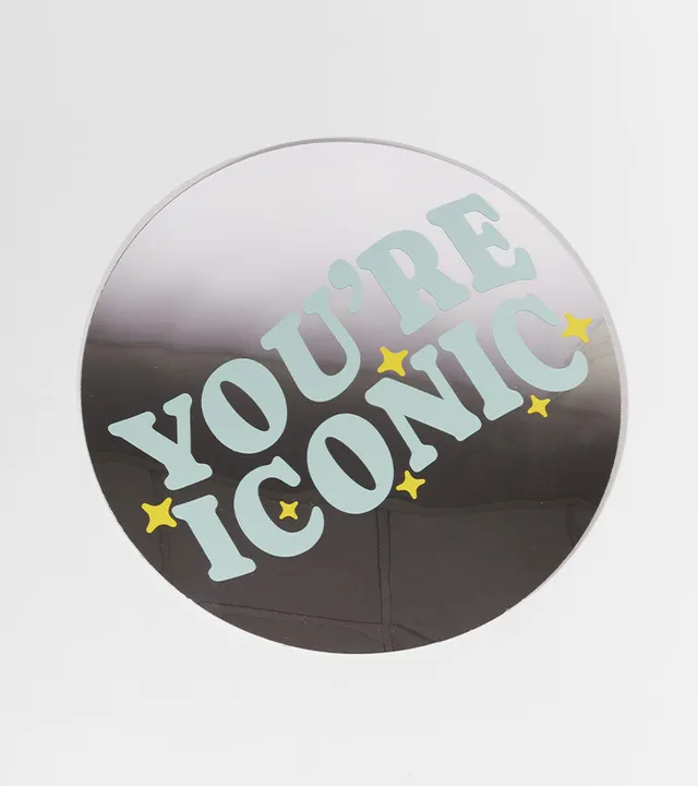 You’re Iconic miroir mural déco texte chambre
