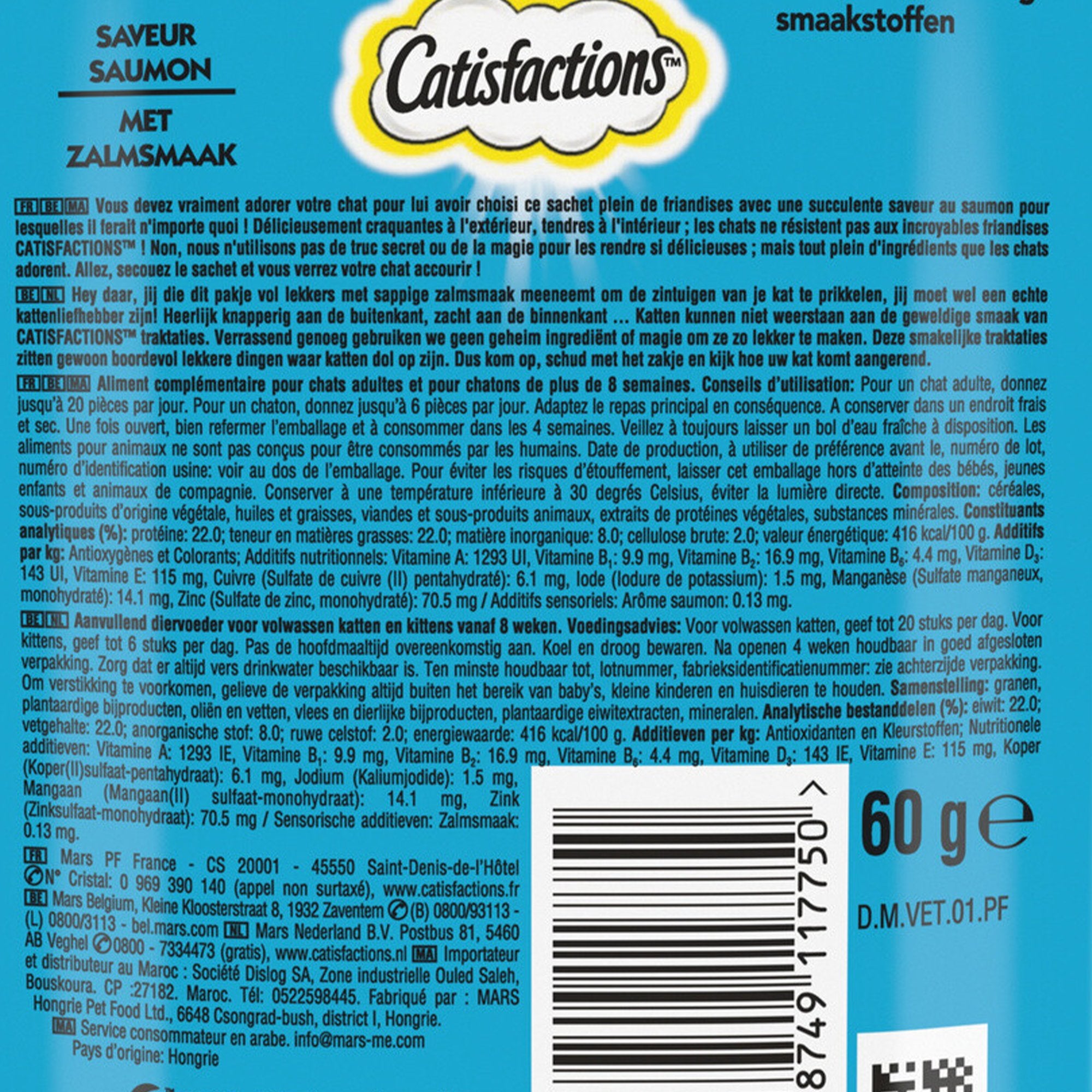 Stokomani Animalerie friandise chat saumon