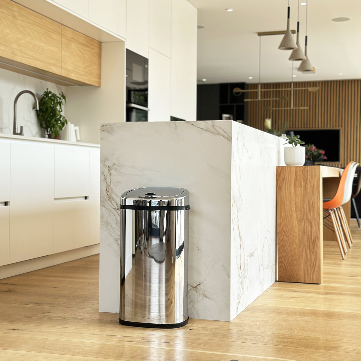 Red Deco Largo poubelle automatique 42L inox capteur sans contact
