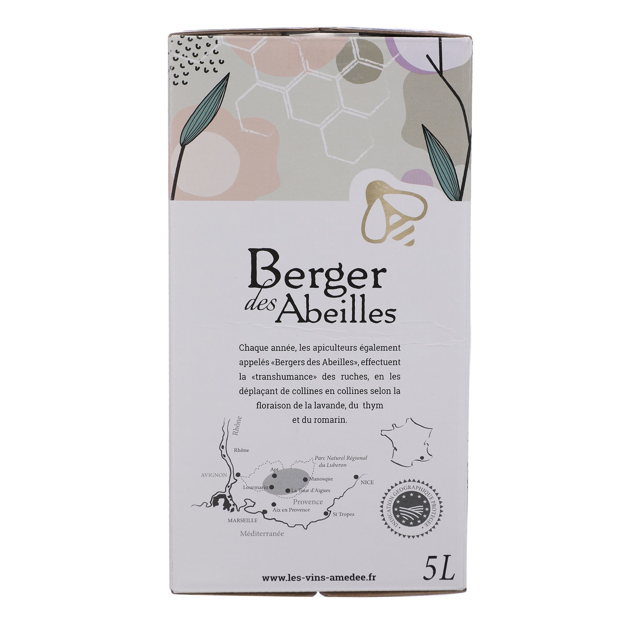 Berger des Abeilles cubi vin rosé avec sulfites