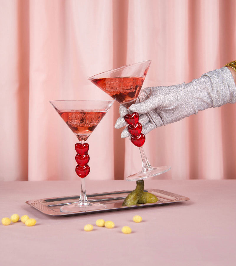 L'avant gardiste Love verres à cocktail coffret 2 Saint-Valentin