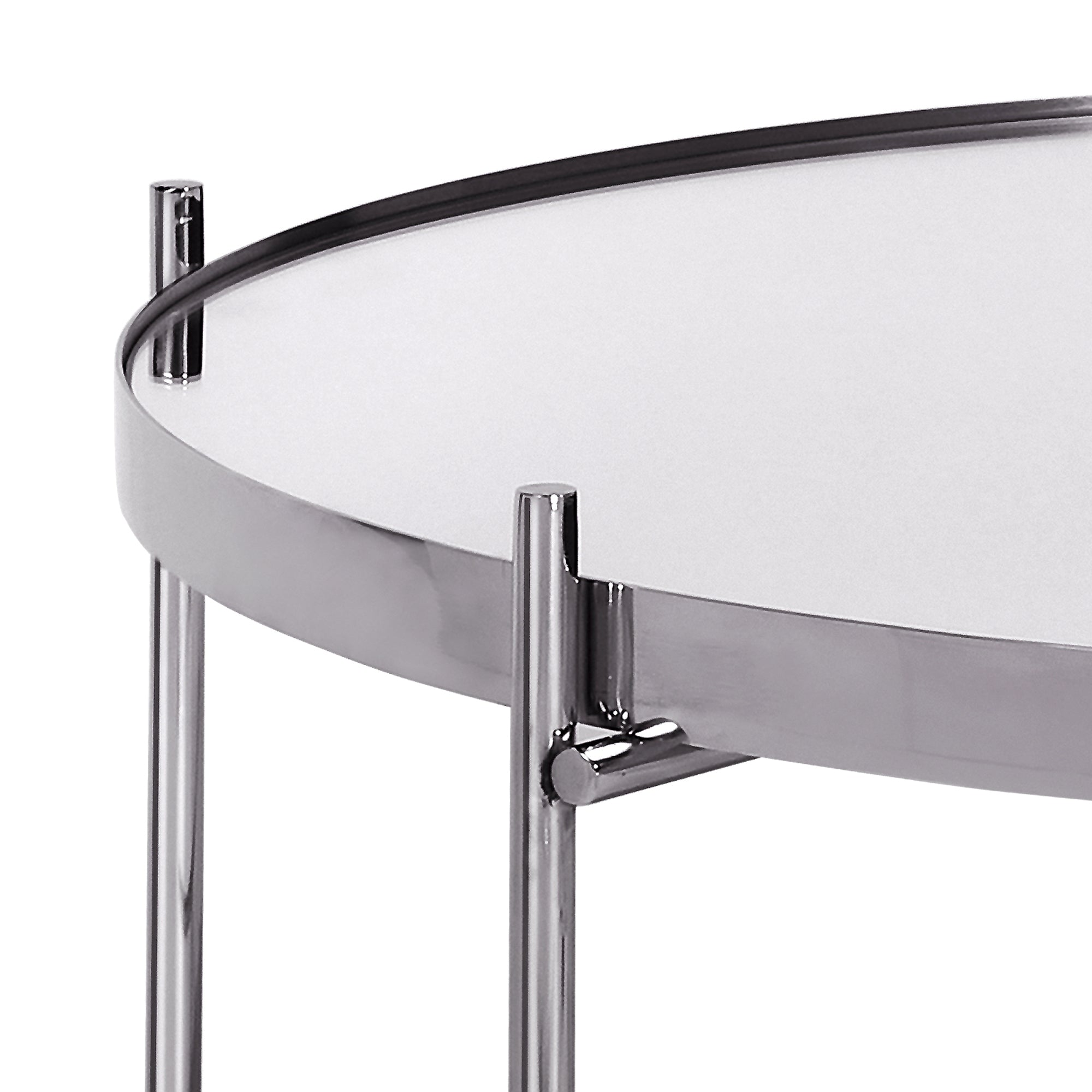 WOMO-DESIGN Tucson table basse ronde 75x35 cm verre