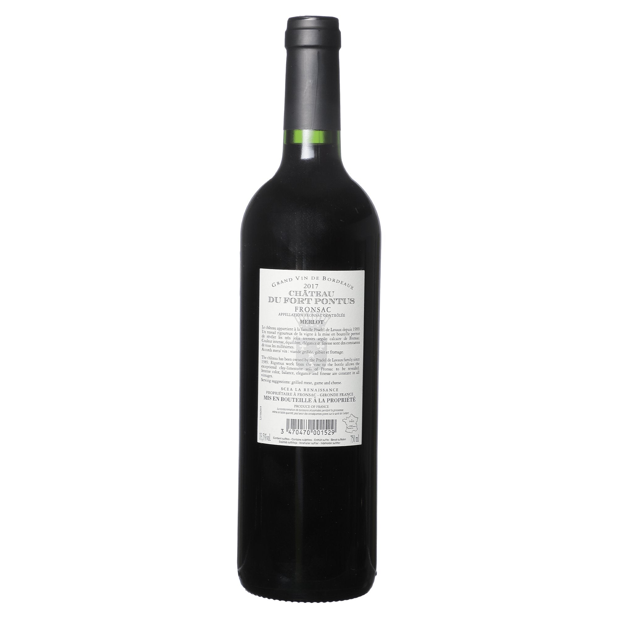 Stokomani Épicerie Château Fort Pontus 2017 vin rouge merlot
