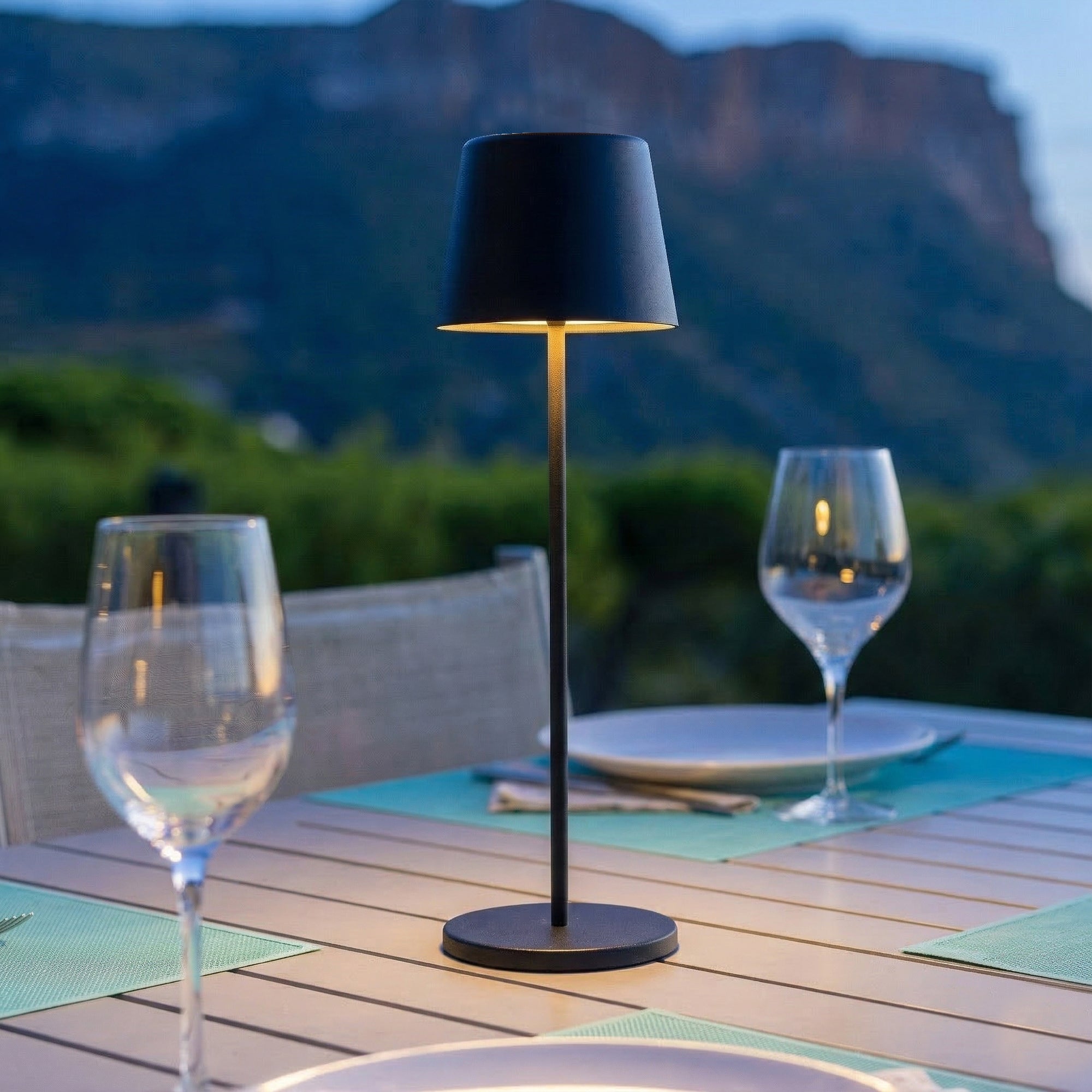 Red Deco Kelly Black lampe sans fil noire 38cm LED dimmable