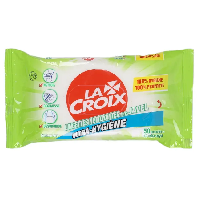 Stokomani Maison Lingettes nettoyantes Javel x50