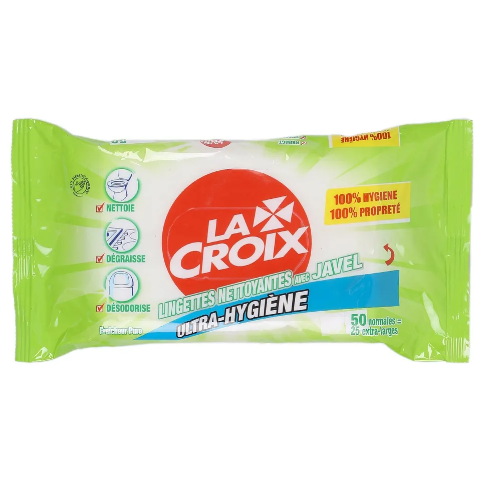 Stokomani Maison Lingettes nettoyantes Javel x50